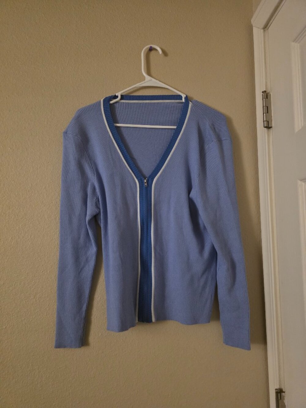 Shein Size 2X Color Block Blue Sweater